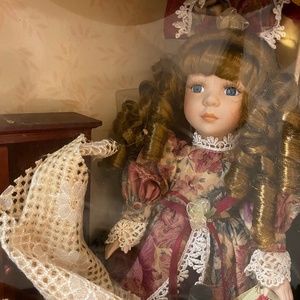 Collector's Choice Genuine Fine  Porcelain Doll, Limited Edition, Victorian
